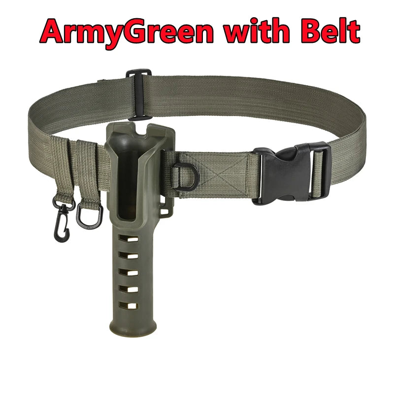 Portable Belt Rod Holder Fishing Gear Accessory Adjustable Waist Fishing Rod Insertion Device Fishing Accessories Tools Outdoor