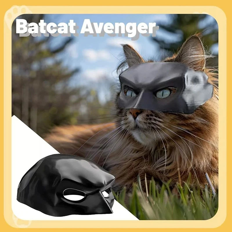 Bat Cat Mask Pet Decoration Mask for Cat and Dogs Spooky Half Mask Pet Accseeiories Pet Funny Party Make-up Decoration