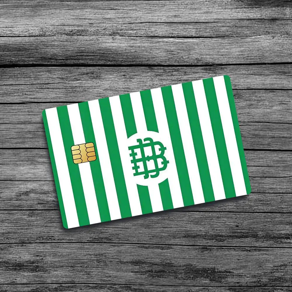 Football R-Real B-Betis Bank Credit Cards Bus Pass Stickers Cool Decoration Waterproof 4PCS Card