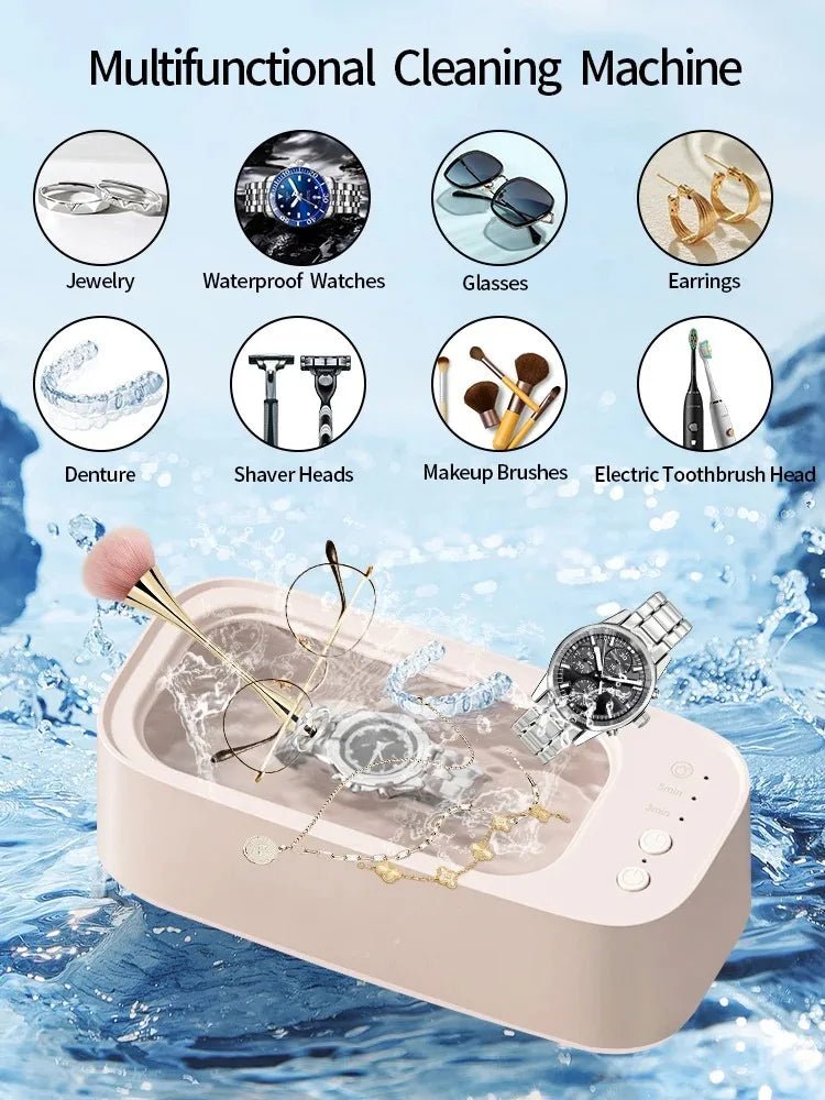 USB Powered Ultrasonic Cleaner High Frequency Vibration Machine Multi-Purpose Jewelry Watch Glasses Bracelets Cleaning Tool