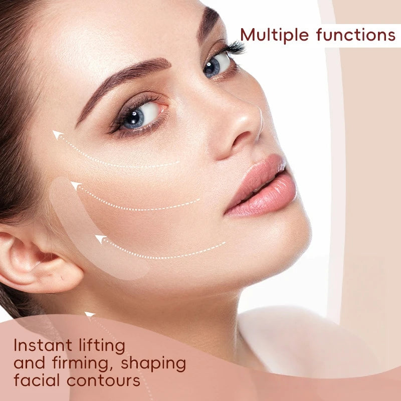 400pcs Lifting Up Face Stickers Invisible Transparent Thin Face Contours Patche Chin Lift Tools V-Shape Face Skin Adhesive Tape