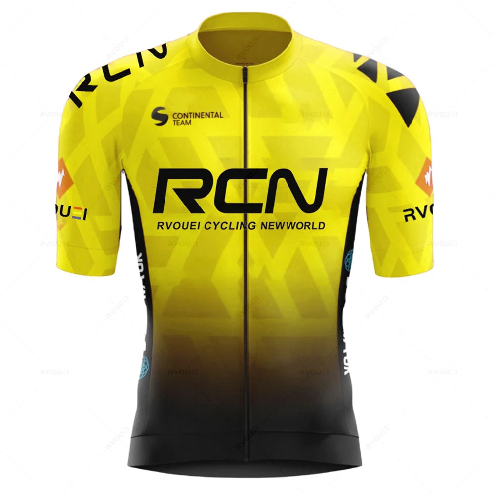 2026 Rvouei Team Cycling Jersey Set Summer Breathable Road Bicycle Suit Riding Uniform Bike MTB Clothing New Sports Cycling Kits