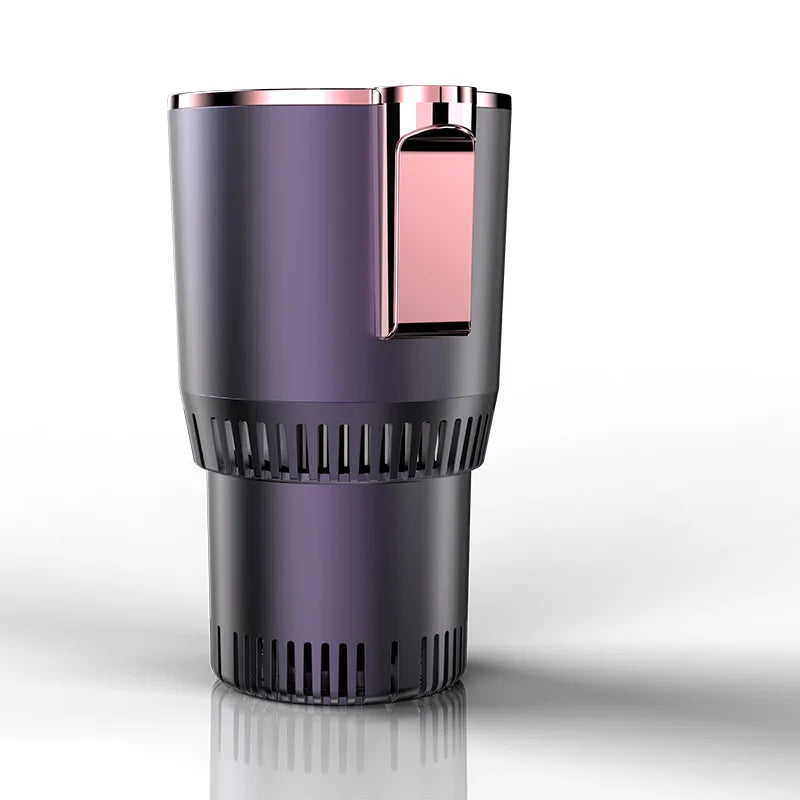 Smart Car 2-In-1 Hot and Cold Cup Drinks Holder Home Fast Refrigeration Cooling/Heating Mini Touch Screen Beverage Mug Drink Can