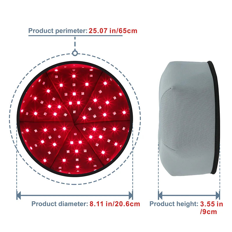Red Light Therapy Cap Device Near Infrared LED Helmet for Hair growth Treatment Hat Prevant Loss Head relaxation Relief scalp