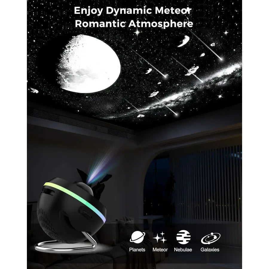Galaxy Projector for Bedroom, 13 in 1 Home Planetarium Star Constellation Projector with Meteor Moon Milky Way, Space Ceiling S