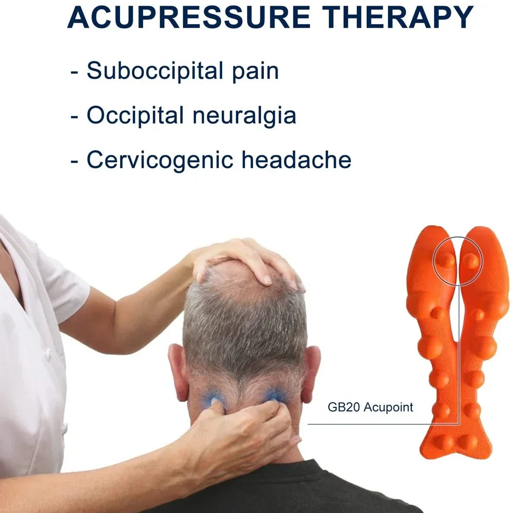 Cervical Traction Device Neck Massager for Cervical vertebra Shoulder Stretcher Trigger Point Massager Neck Acupressure Device