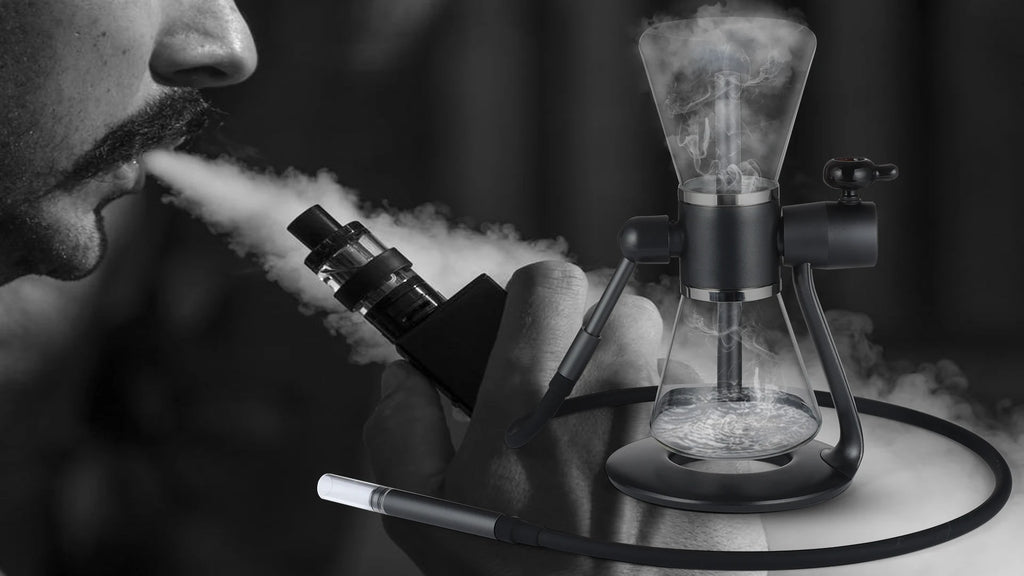 Gravity Hookah 360° Hookah Rotating Glass Metal Gravity Shisha SANDGLAS Portable Two-Way Gravity Infuser