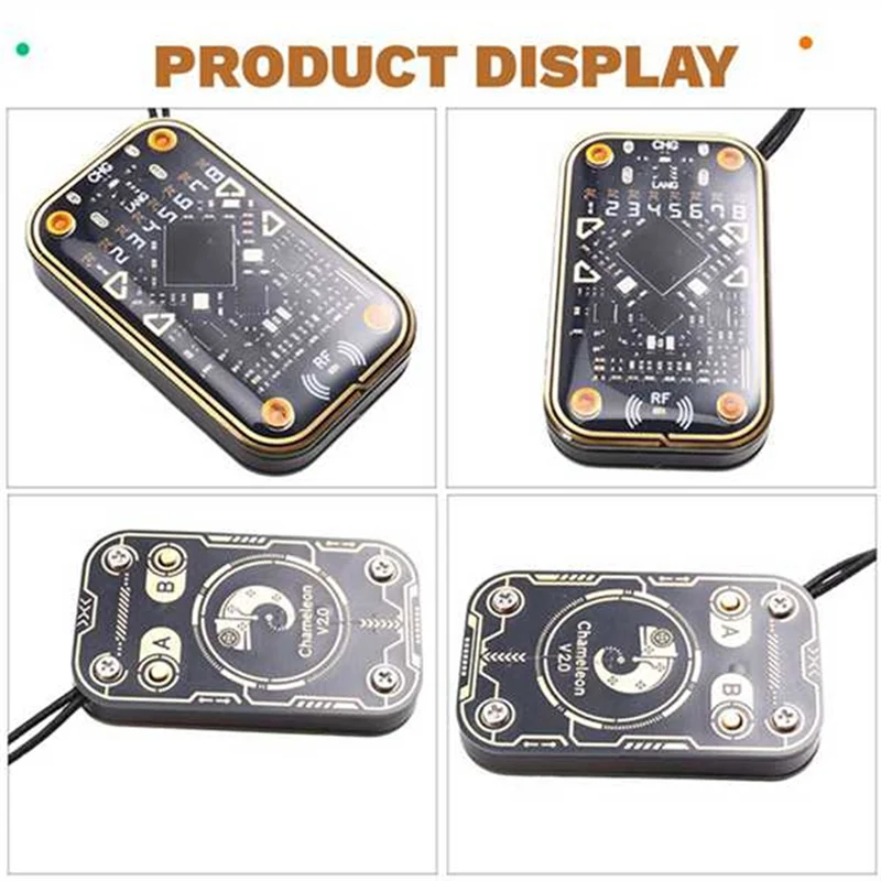 News Chameleon Ultra V2.0 RFID Smart Chip Reader NFC Duplicator+3XCUID 6XUID Keychain 125Khz 13.56Mhz Card Decode RFID Reader