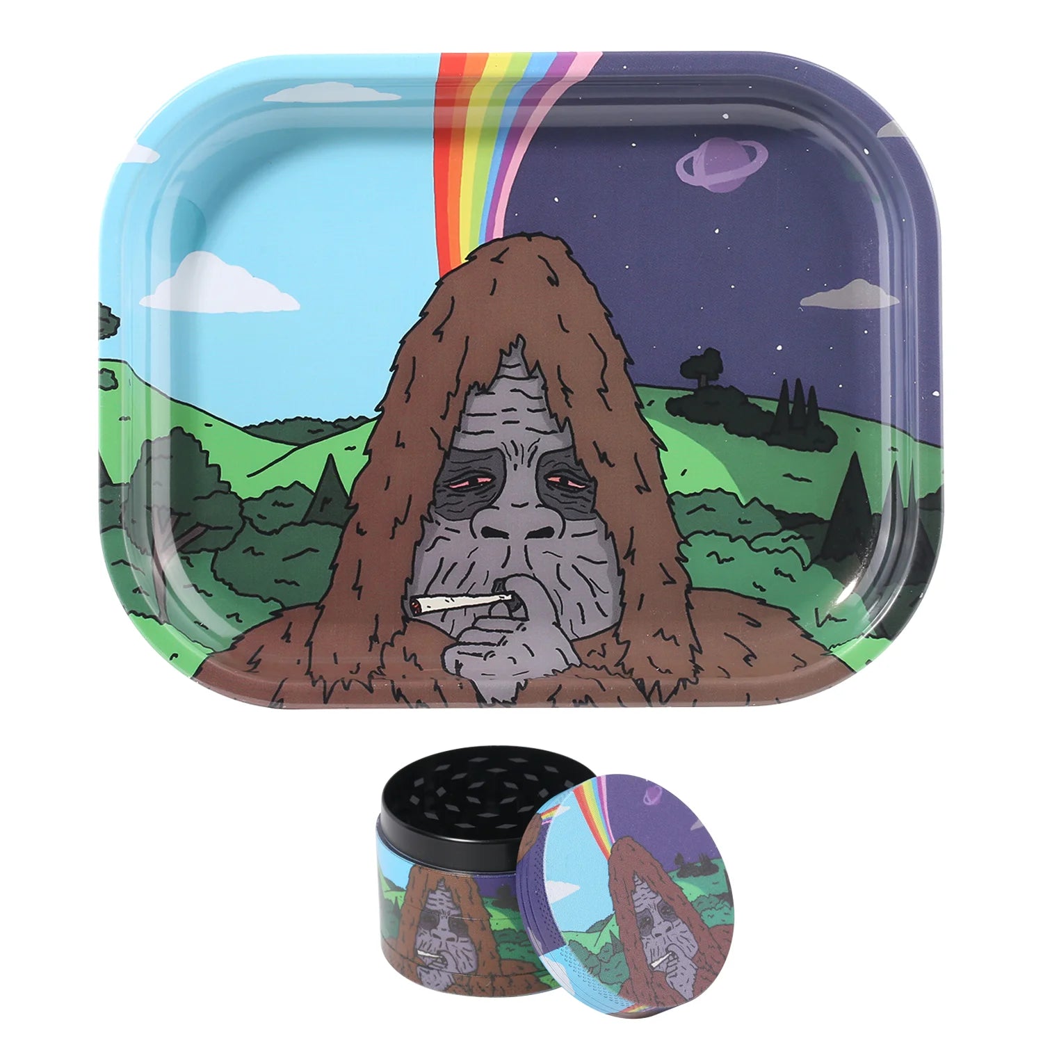1/2 Pieces Gorrila Herb Spice Grinder Rolling Tray Gifts