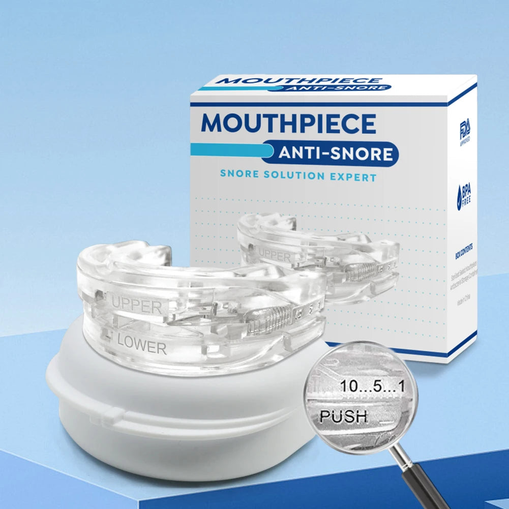 New Mouth Guard Anti-Snoring Teeth Bruxism Mouthguard Improves Sleep Teeth Bruxism Sleep and Apnea Snoring Device Stops Snoring