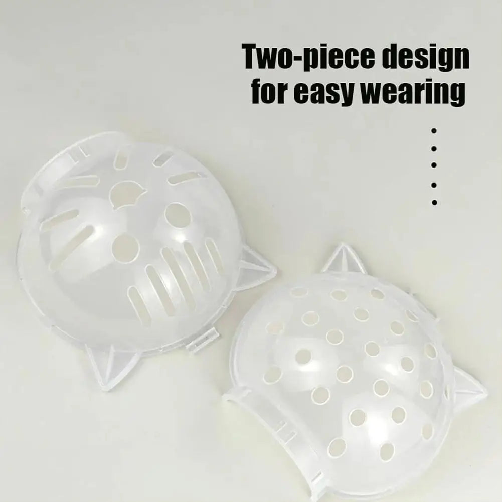 Cat Muzzle Anti-Bite Breathable Cat Grooming Supplies Grooming Mask Bath Grooming Anti-Licking Protective Space Hood