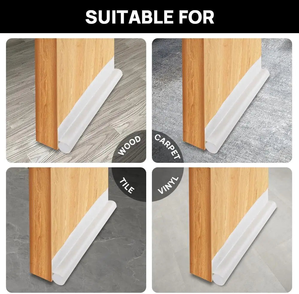 Door bottom sealing strip, windproof, noise-reducing, dust-proof, bedroom gap waterproof, insect-proof and soundproof strip