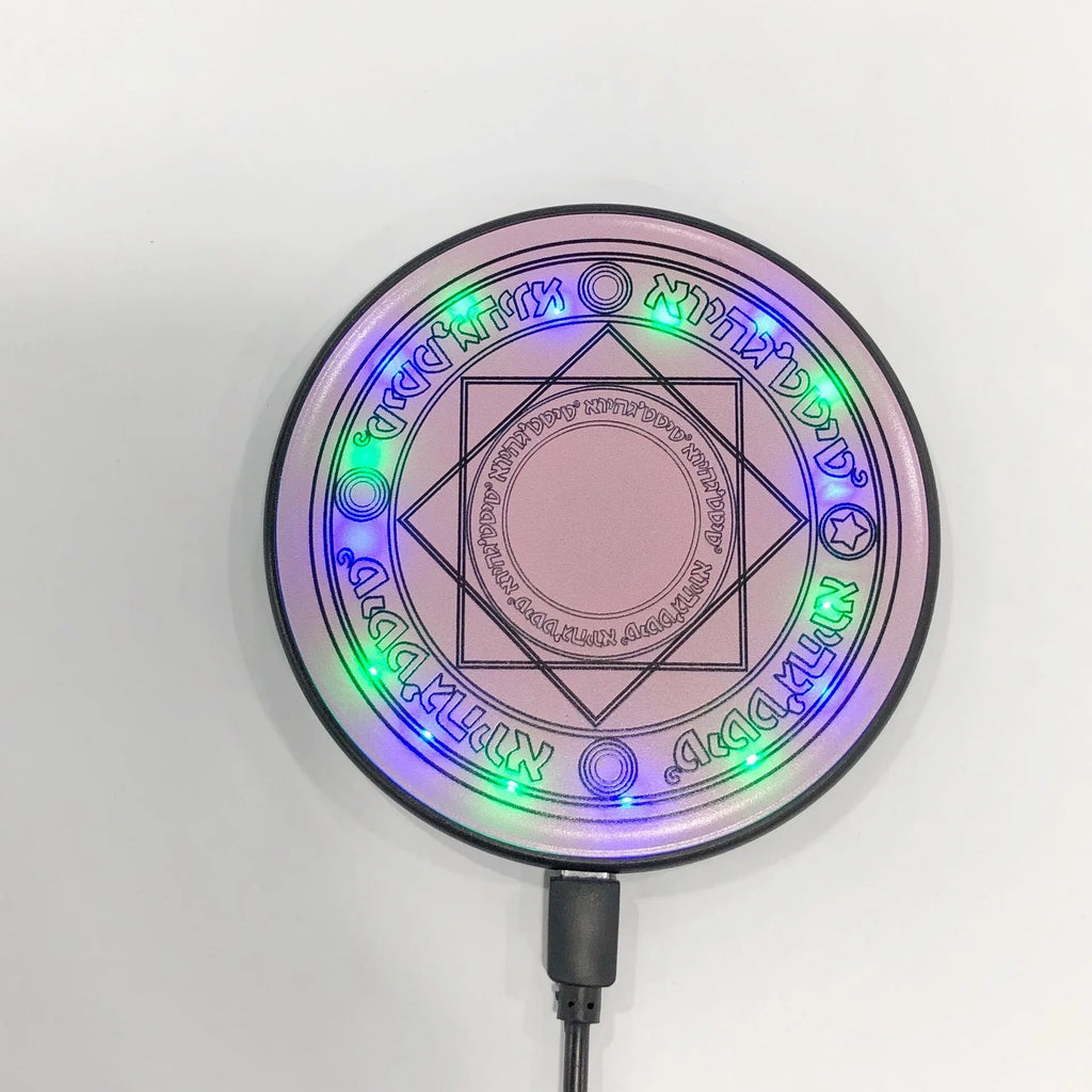 Fast Charging 10W Multifunction Rapid Charger Creative Magic Array Wireless Charger Mobile Phone Universal Emittin Light