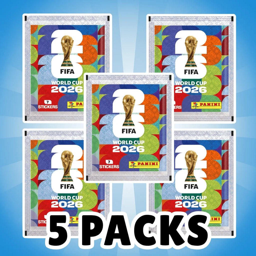Panini FIFA  Official 2026 World Cup Collectible Stickers  5/10/15 Packs (7 Stickers Per Pack) Sticker Album