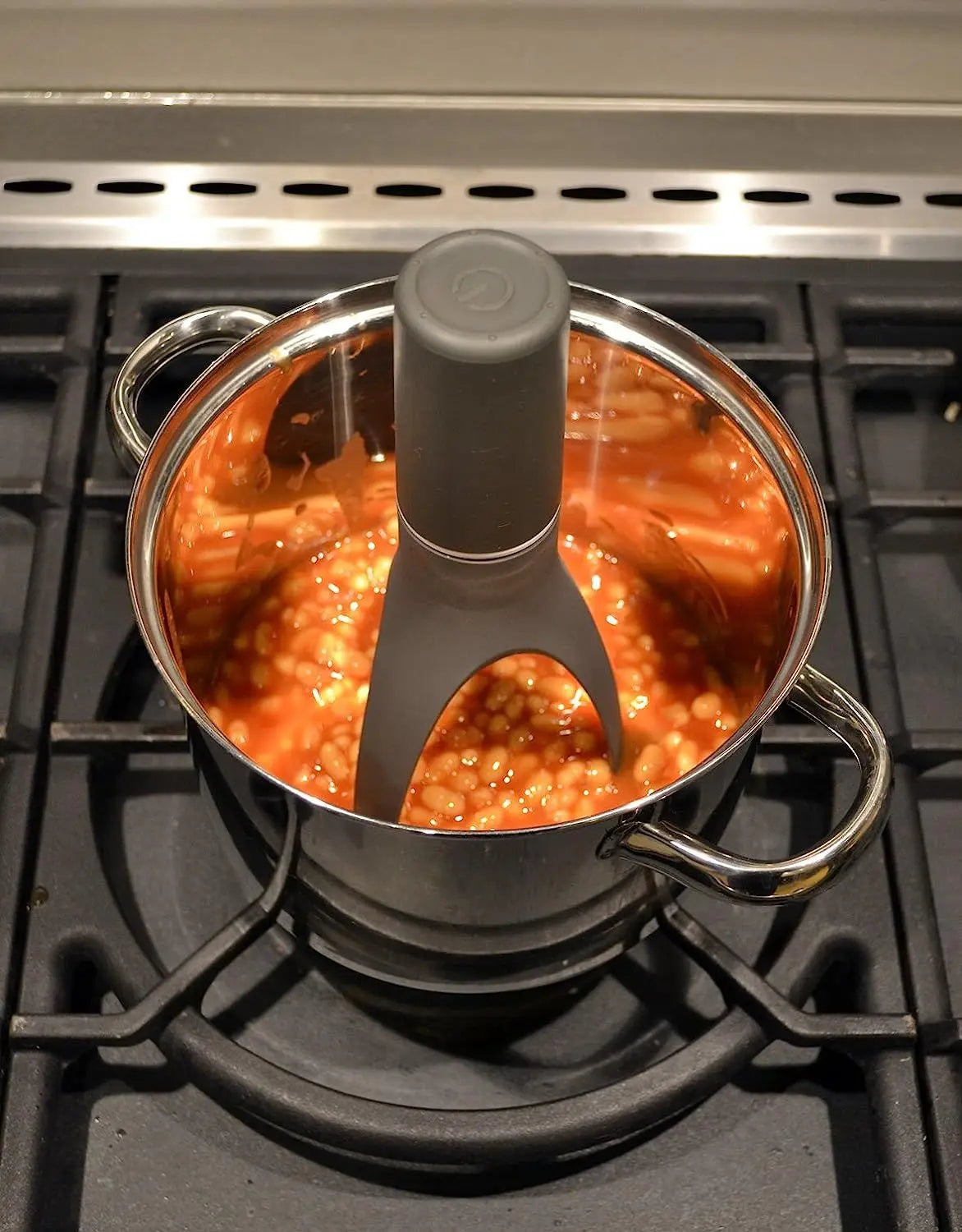 Unique Automatic Pan Stirrer with Longer Nylon Legs Triangle Mixer Whisk Kitchen Tool Effortless Cooking Time-Saving Gadget