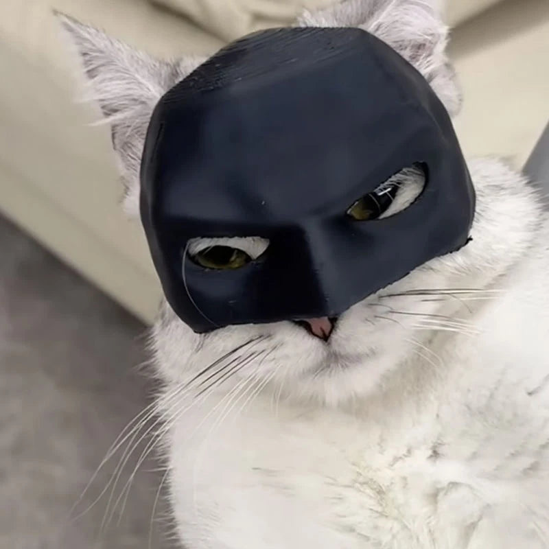 Bat Cat Mask Pet Decoration Mask for Cat and Dogs Spooky Half Mask Pet Accseeiories Pet Funny Party Make-up Decoration