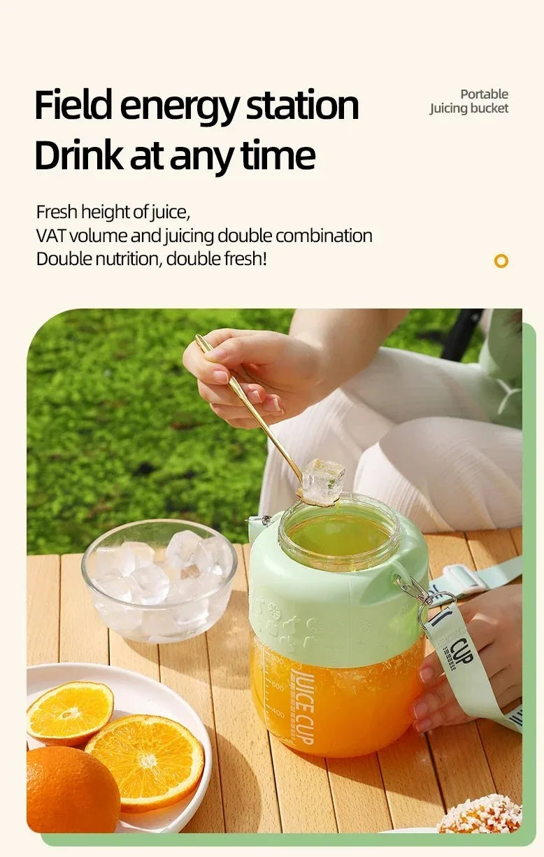 Portable Juicer Blender High-Speed Mini Fruit Juice Cup with Stylish Design Powerful Motor for Home Outdoor Compact Convenient