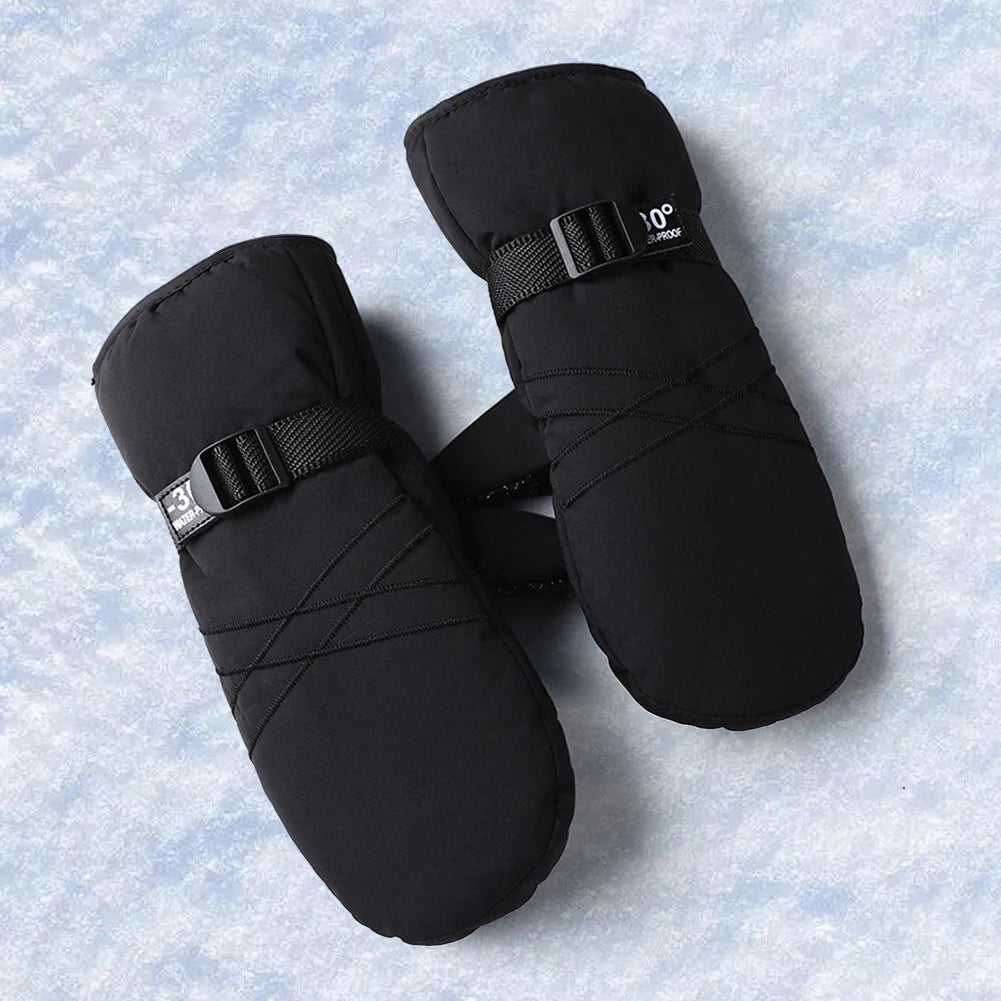 Ski Mittens Waterproof Winter Thermal Touch Screen Gloves Windproof Cycling/Snowboard Gloves Cold Weather Gloves for Outdoor