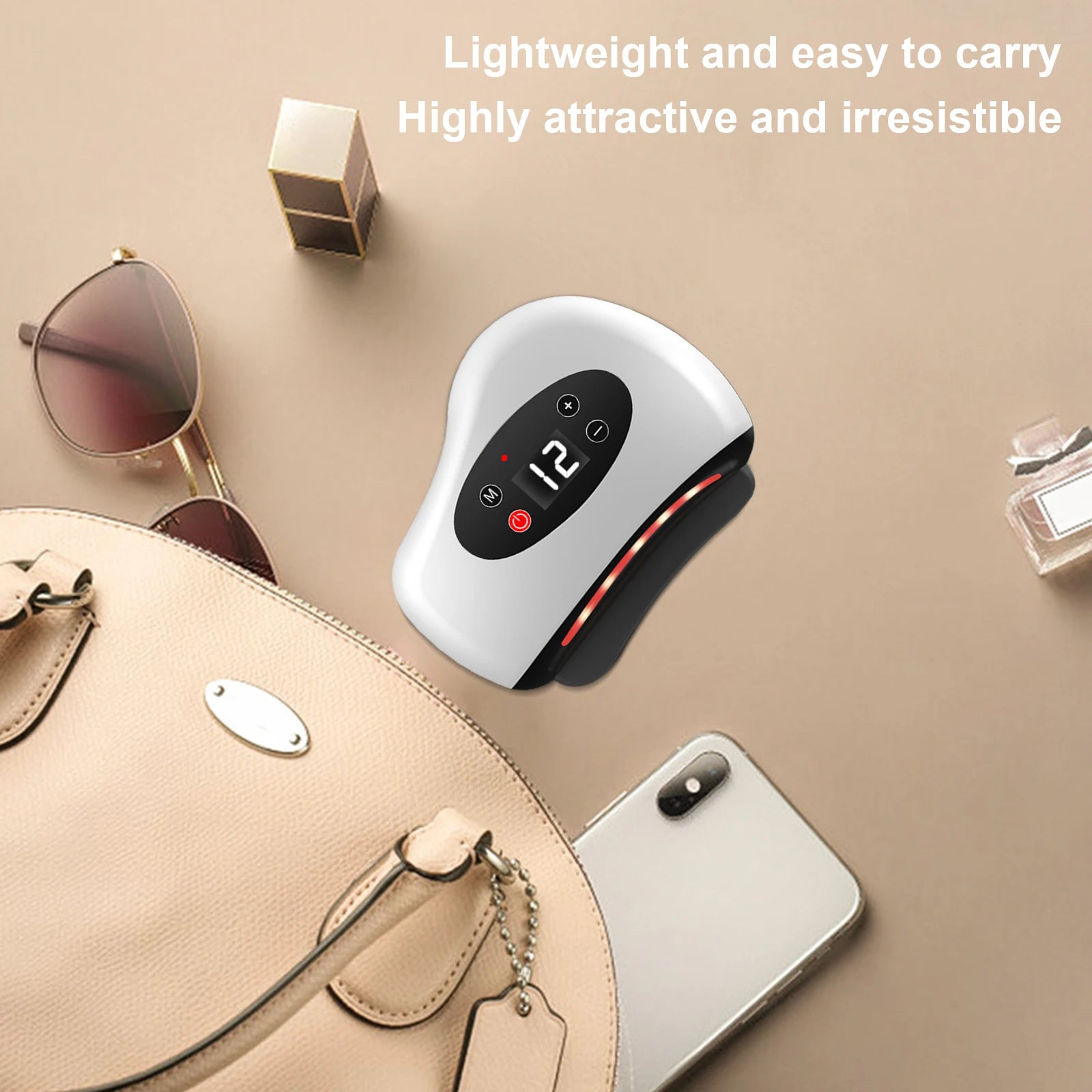Gua Sha Facial Tool with Heat and Vibration Gua Sha Face Massager Muscle Scraper Tool for Lymphatic Drainage Lift Puffiness