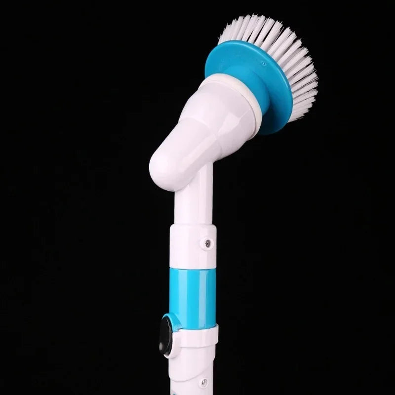 Electric Cleaning Brush 1PC Long Handle Rotating Cordless Rechargeable Household Bathroom Kitchen Floor Tile Washing Brush