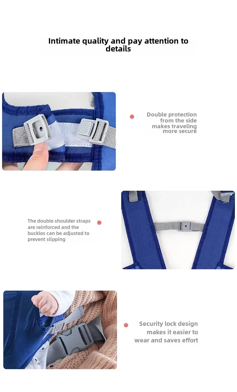 Baby Going Out Safety Sling Carrier Multifunctional Shoulder Baby Carrier Four Methods Front and Back Versatile for All Seasons