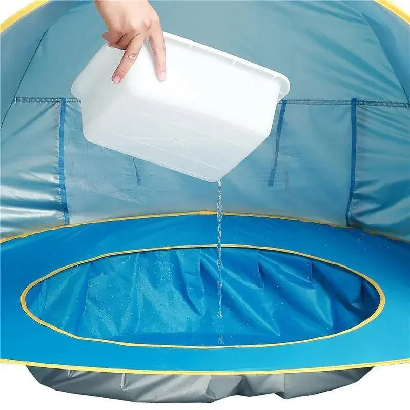 Baby beach tent Waterproof Sun Shelter UV-protecting Sunshelter with Pool Kid Outdoor Camping Sunshade Beach sunshelter UPF 50+