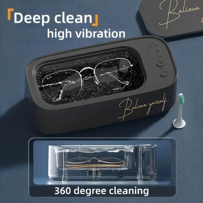 USB Powered Ultrasonic Cleaner High Frequency Vibration Machine Multi-Purpose Jewelry Watch Glasses Bracelets Cleaning Tool