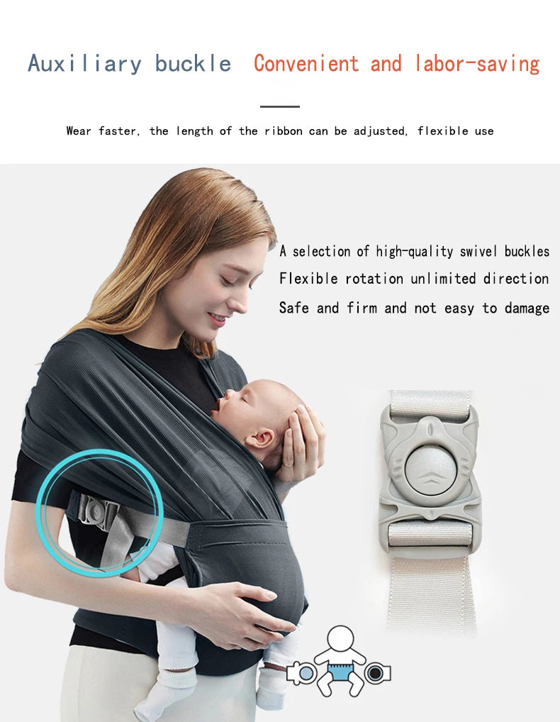 Adjustable Newborn Baby Sling Soft Breathable Air Mesh Wrap Carrier Infant Hipseat Gridding Cloth Baby Soft Carriers