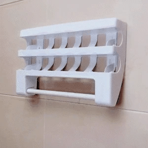 Large Food Cling Film Dispenser 4 In 1 Wall-Mounted Plastic Wrap Cutter Aluminium Foil Dispenser Kitchen Accessories Organizer