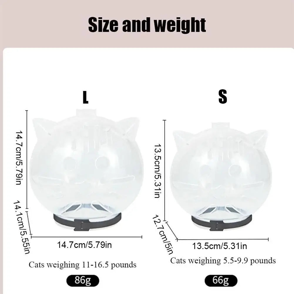 Cat Muzzle Anti-Bite Breathable Cat Grooming Supplies Grooming Mask Bath Grooming Anti-Licking Protective Space Hood