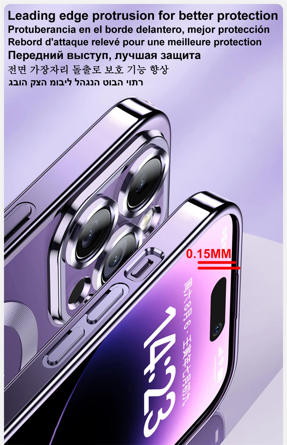 Magnetic Plating Case For iPhone 15 16 14 17 13 12 11 Pro Max Air Camera Lens Protector Glass For Magsafe Wireless Charger Cover