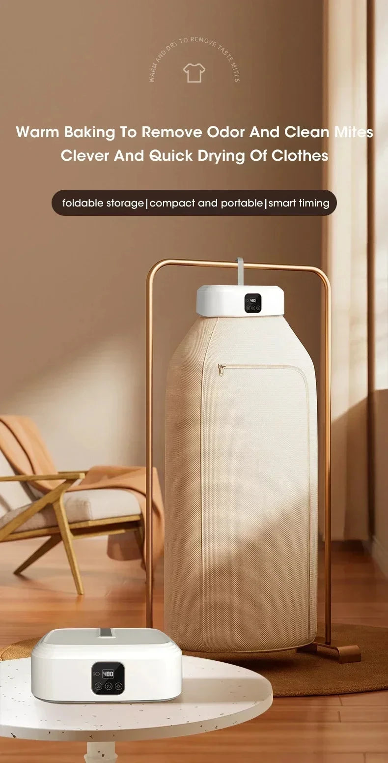 Electric Portable Clothes Dryer UV Sterilization Foldable Laundry Dryer Compact Folding Clothing Dryer