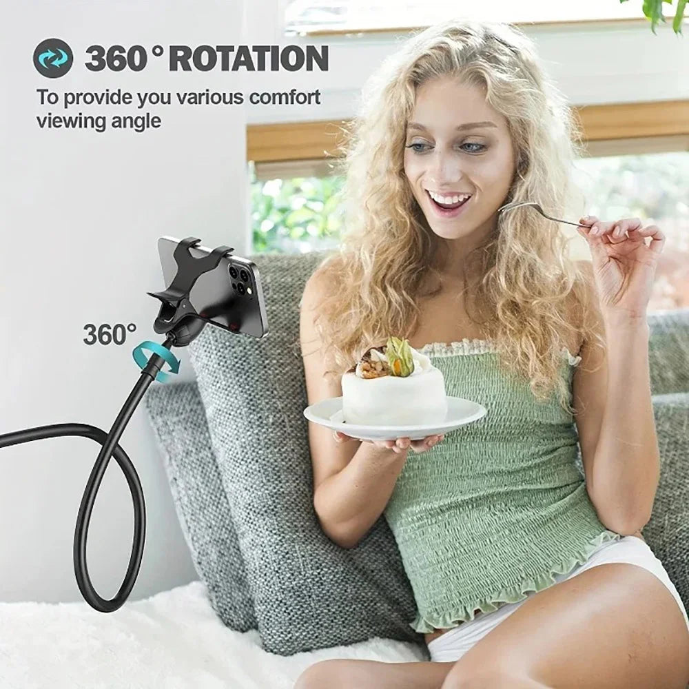 Universal 360° Adjustable Mobile Phone Holder Flexible Clip Stand Smartphone Holder Lazy Holder Bed Desktop Bracket Mount Stand