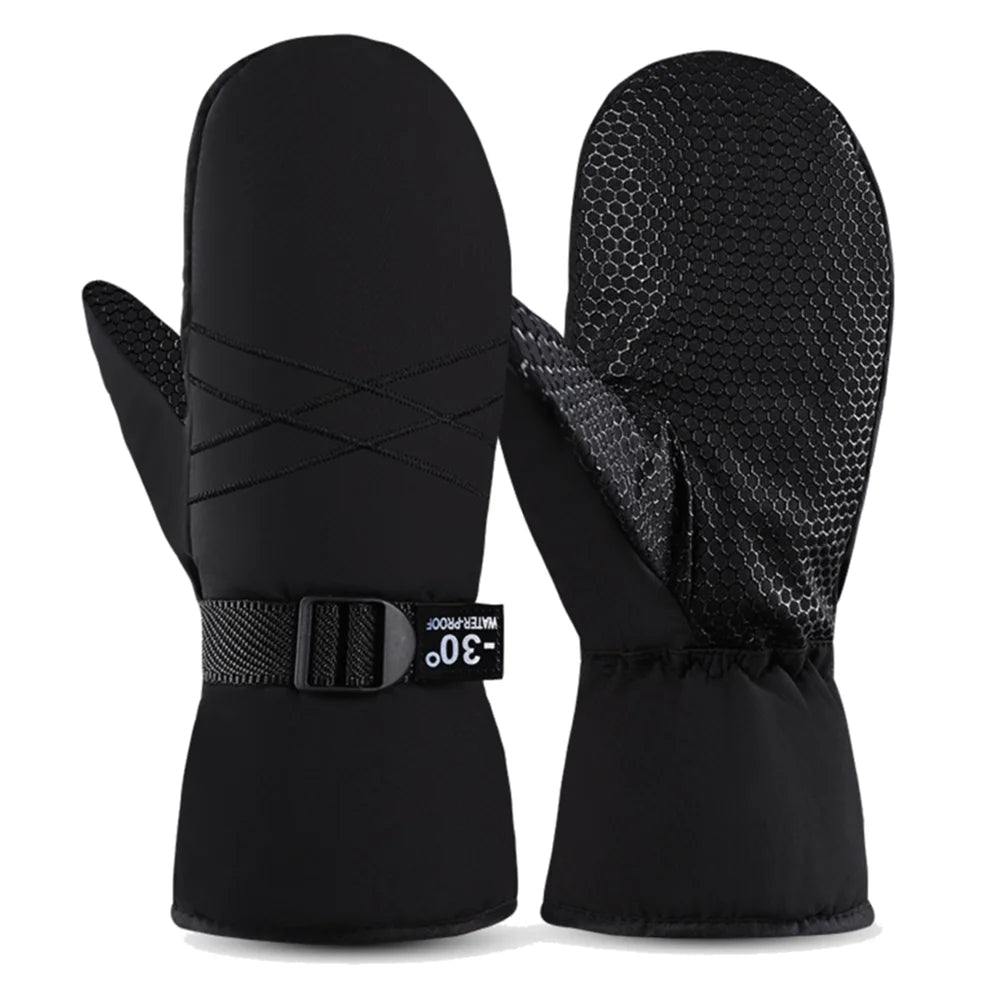 Ski Mittens Waterproof Winter Thermal Touch Screen Gloves Windproof Cycling/Snowboard Gloves Cold Weather Gloves for Outdoor