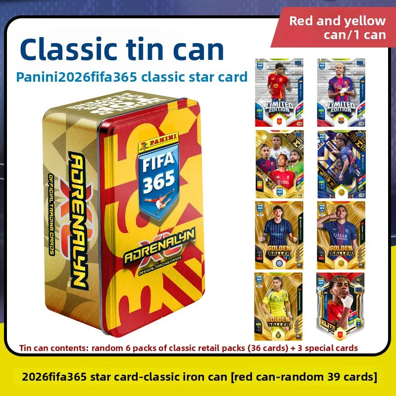 2026 Panini FIFA 365 Adrenalyn XL - Top Clubs Teams Players Collectible Trading Card Gift