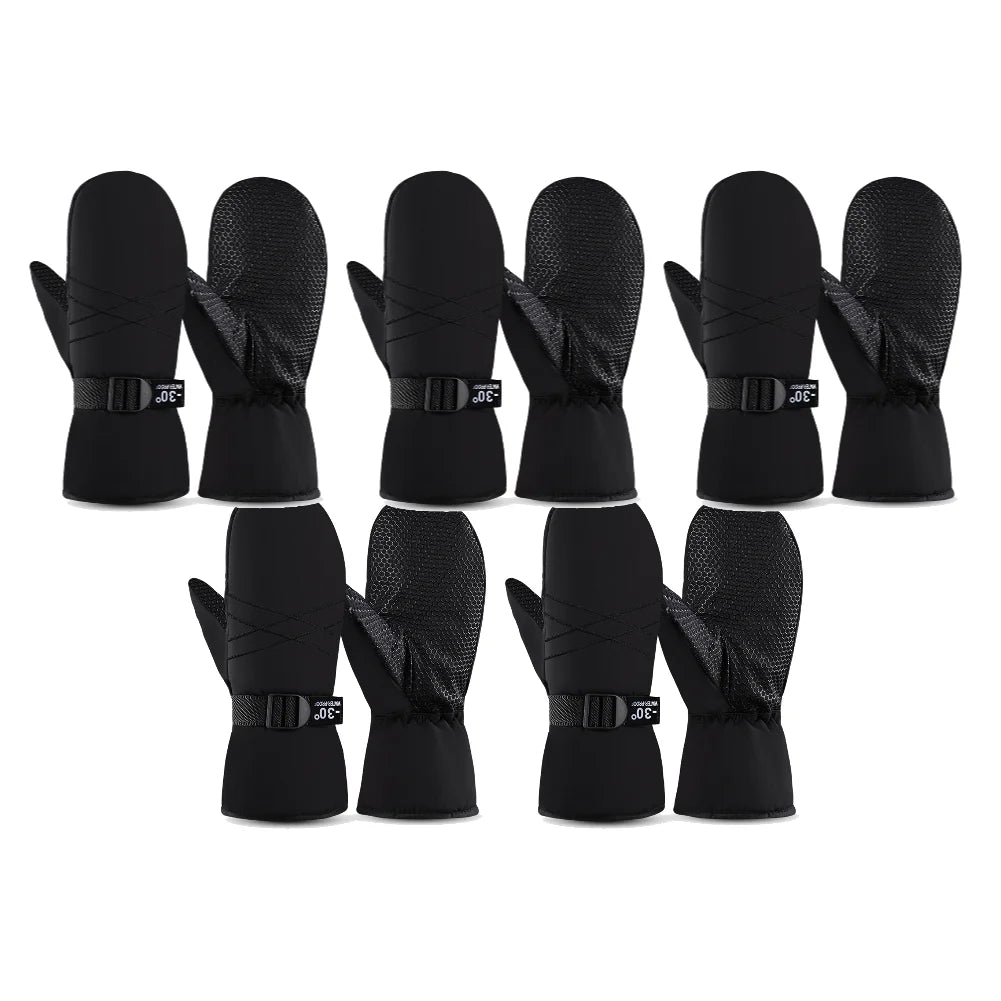 Ski Mittens Waterproof Winter Thermal Touch Screen Gloves Windproof Cycling/Snowboard Gloves Cold Weather Gloves for Outdoor