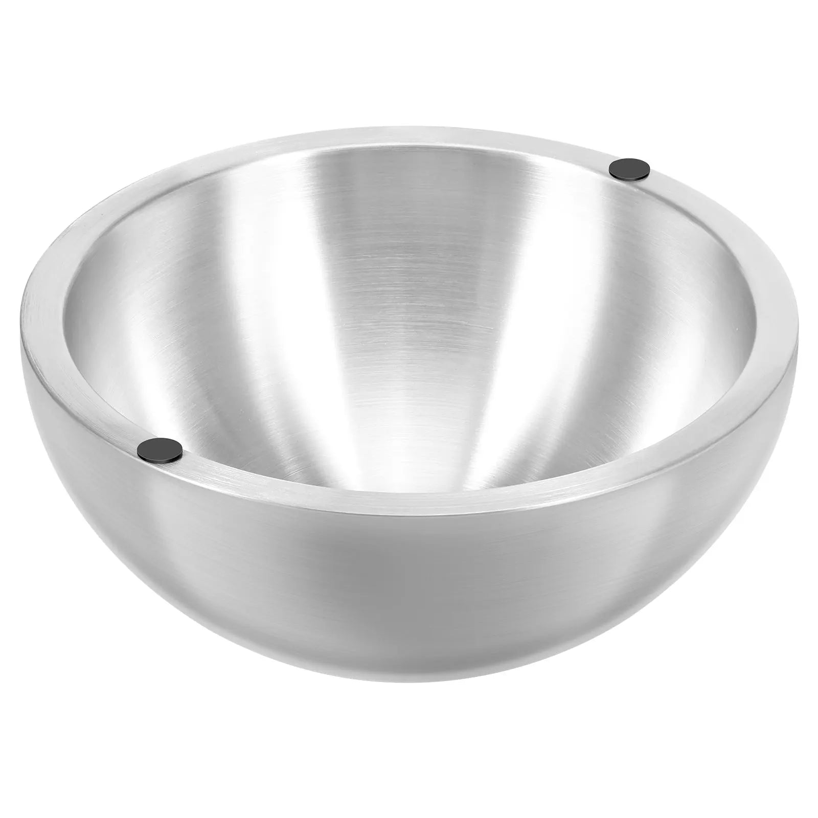 Stainless Steel Dip Chiller Bowl Serving Bowls with Double Walled Ice Cavity Insulated Etch Resistant Robust Long Service Life