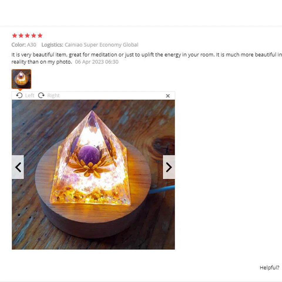 Orgonite Pyramid Crystals Natural Stone Orgone Energy Generator Healing Reiki Chakra Meditation Ornaments Crafts Office Decor