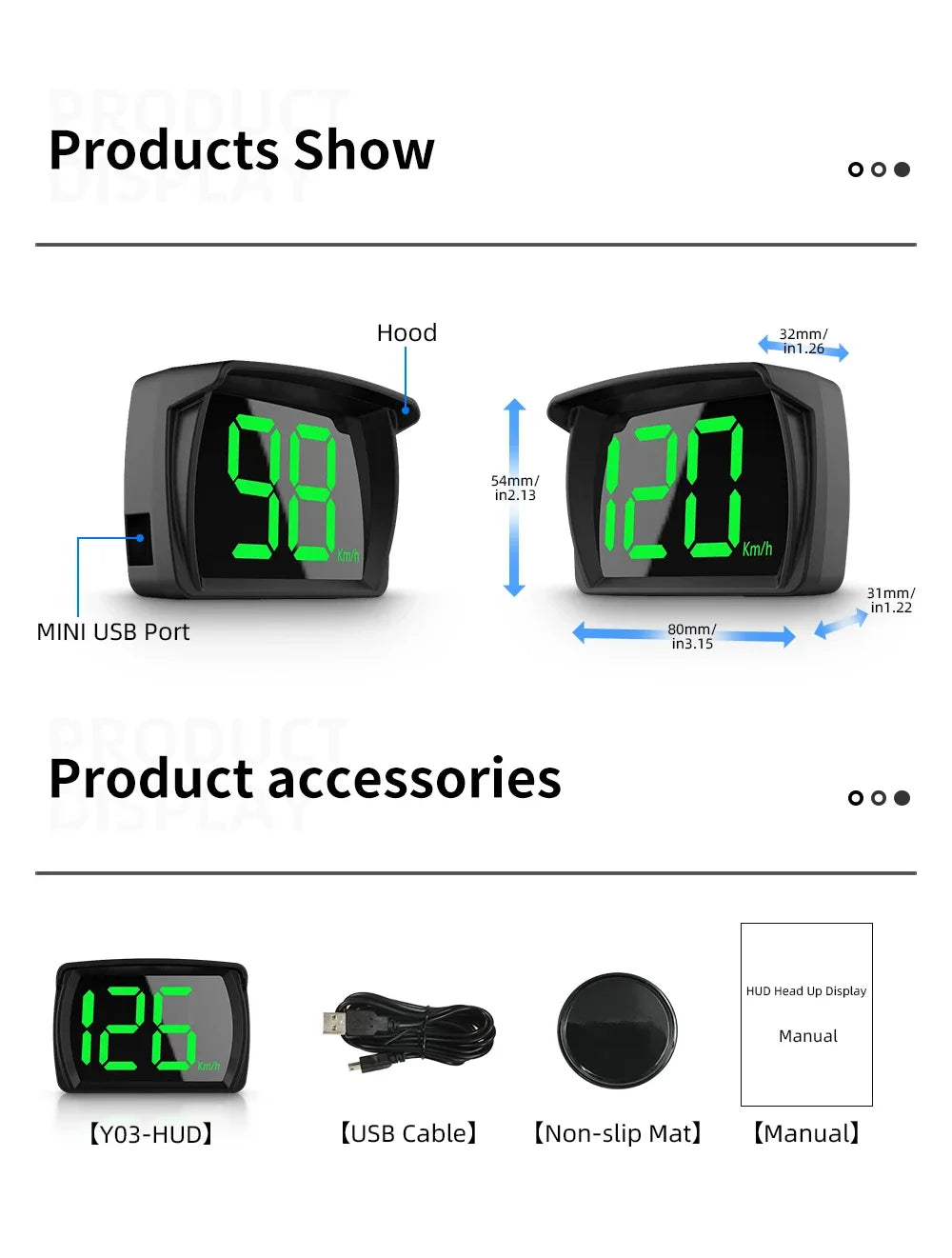 New M22 Car GPS Head Up Display Speed RPM KMH MPH HUD GPS Speedometer Projector Screen Dashboard with Odometer Overspeed Alarm