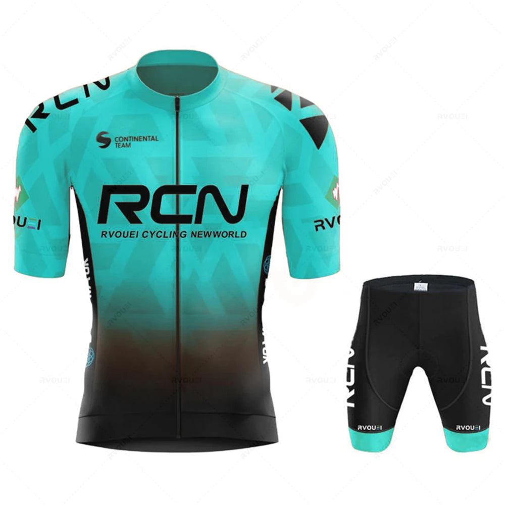 2026 Rvouei Team Cycling Jersey Set Summer Breathable Road Bicycle Suit Riding Uniform Bike MTB Clothing New Sports Cycling Kits