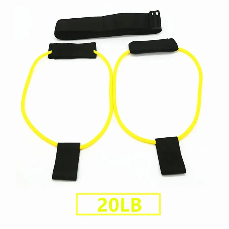 Muscle Strength Training Resistance Band Legs Waist Belt Pedal Exercise Body Building Workout Elastic Bands Fitness Equipment