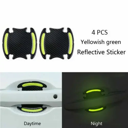 Car Door Handle Reflective Sticker Protection Sticker Door Handle Paint Surface Anti-scratch Reflective Sticker Car Accessories