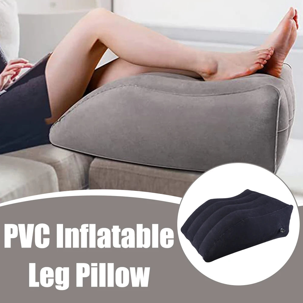 Foot Pillow Lightweight Elevation Leg Pillows Wedge Pillow Inflatable Leg Pillow Portable PVC Knee Cushion Support