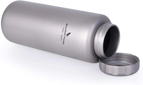1050ml Titanium Water Bottle, Leak-Proof Wide Mouth for Outdoor Sports Hiking Camping