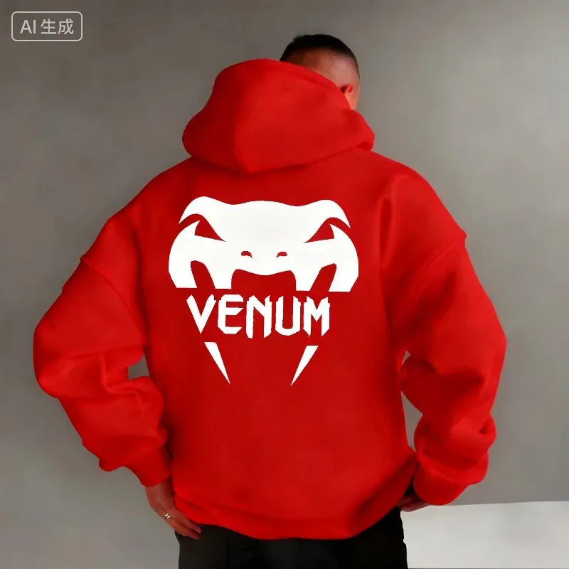 2025-26 New UFC Men's Boxing Sports Hoodie, Warm and Comfortable Casual Hoodie for Autumn and Winter, Fashionable Printed