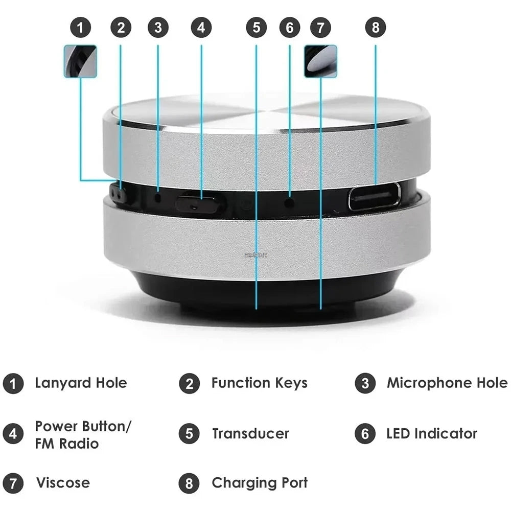 Hot Mini Bluetooth Speaker  Wireless TWS Stereo Dual Sound Box Hummingbird Bone Conduction Speakers With FM Radio Dropshipping