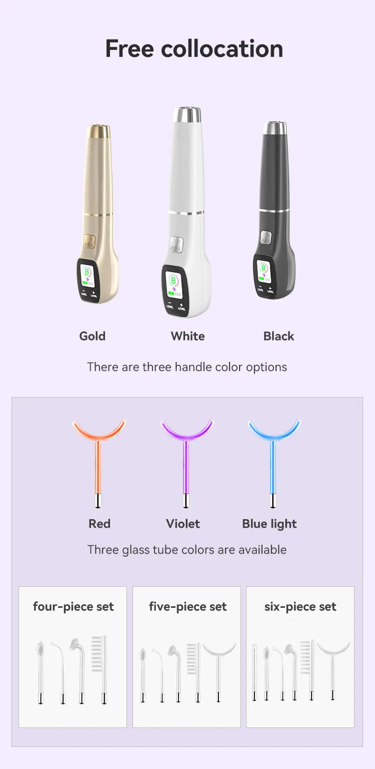 LCD Screen 4 in 1 Facial Skin Rejuvenation Tightening Wand Beauty Machine Care