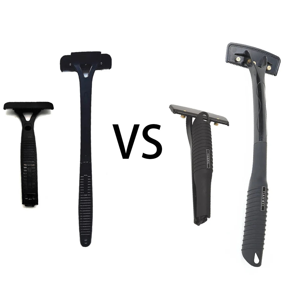 Safety Long Handle Folding Back Shaver Body Shaver Back Hair Trimmer Body Leg Back Razor Shaver Epilator Hair Removal Tool