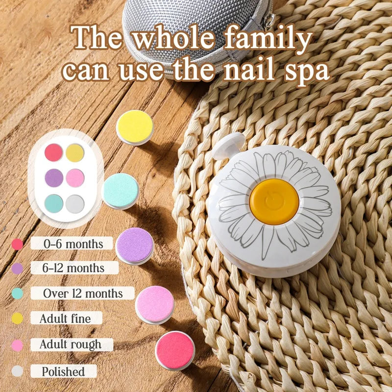 Electric Baby Nail Trimmer Kid Nail Polisher Tool Infant Manicure Scissors Hygiene Kit Set Adult Nail Clipper Cutter for Newborn