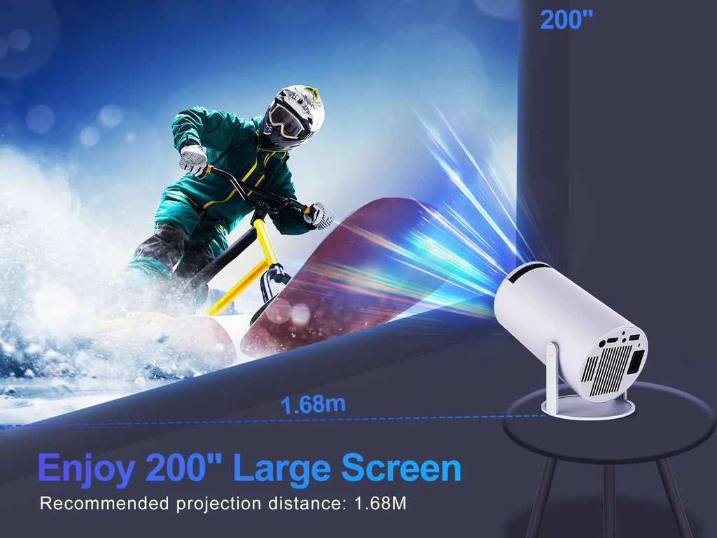 Magcubic HY300 Pro Projector 290ANSI Native 720P Wireless Screen Mirroring System Dual Band WiFi Hi-chip A3100 for Home Theater